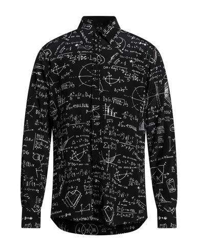 Dolce & Gabbana Man Shirt Black Size 16 Silk