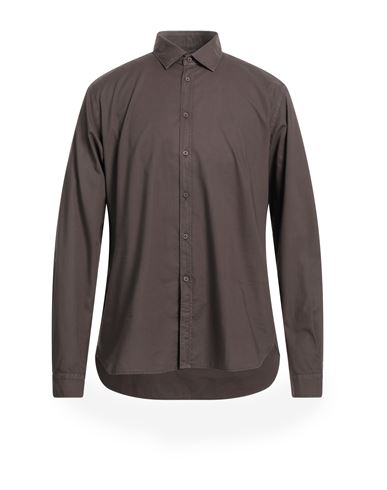 Alex Doriani Man Shirt Dark Brown Size Xl Cotton