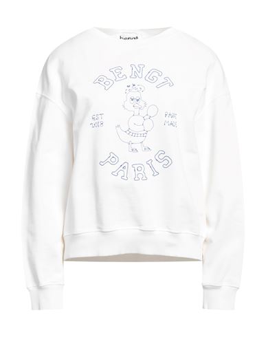 Shop Bengt Paris Woman Sweatshirt White Size L Cotton