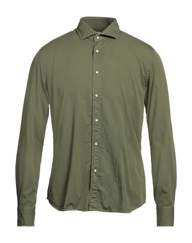 Xacus Man Shirt Military Green Size 16 Cotton