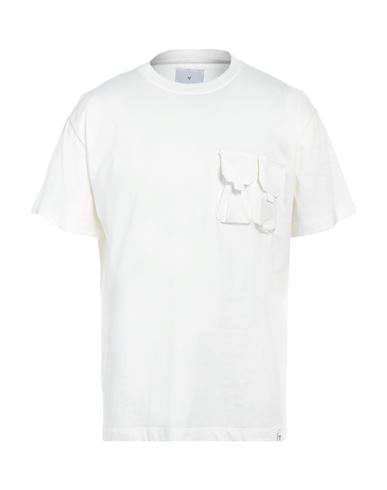 Woc Writing On Cover Man T-shirt Ivory Size M Cotton In White