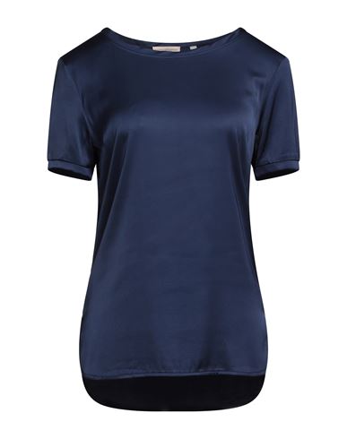 Camicettasnob Woman T-shirt Midnight Blue Size 10 Viscose, Elastane