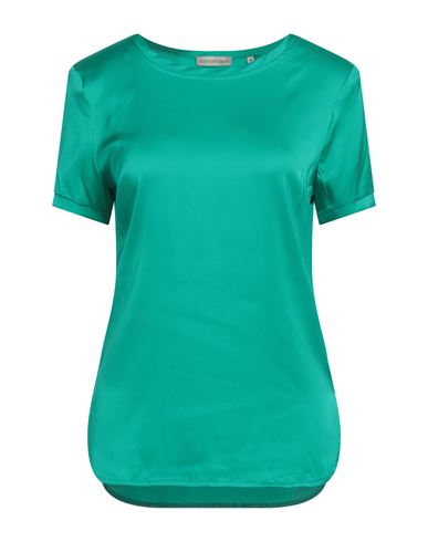 Camicettasnob Woman T-shirt Emerald Green Size 12 Viscose, Elastane