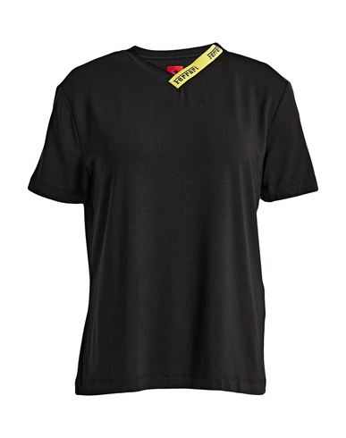 Ferrari Woman T-shirt Black Size M Modal, Elastane