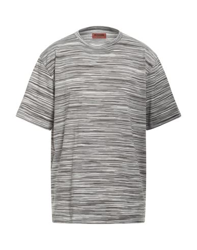 Shop Missoni Man T-shirt Lead Size Xxl Cotton In Grey