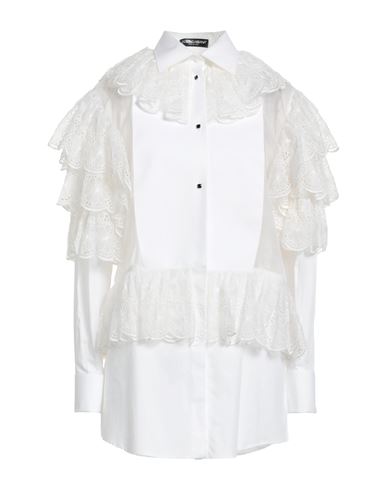 Dolce & Gabbana Woman Shirt White Size 8 Cotton, Silk