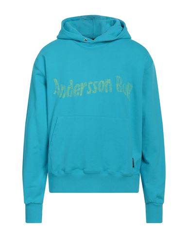 Andersson Bell Man Sweatshirt Azure Size L Cotton In Blue