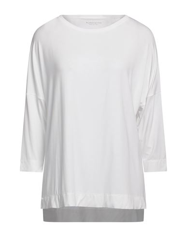 Purotatto Woman T-shirt White Size 10 Viscose, Elastane