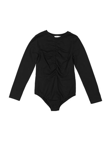 Dixie Babies'  Toddler Girl Bodysuit Black Size 6 Cotton, Elastane
