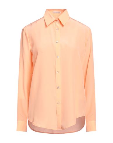 Camicettasnob Woman Shirt Apricot Size 8 Silk In Orange