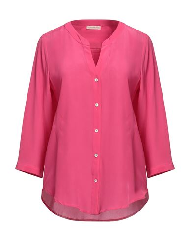 Camicettasnob Woman Shirt Fuchsia Size 14 Silk In Pink