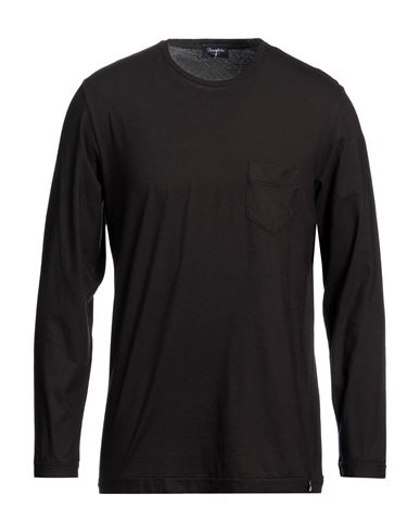 Drumohr Man T-shirt Black Size M Cotton, Cashmere
