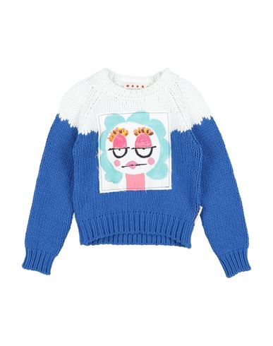 Marni Toddler Girl Sweater Sky Blue Size 6 Cotton, Acrylic In Blue