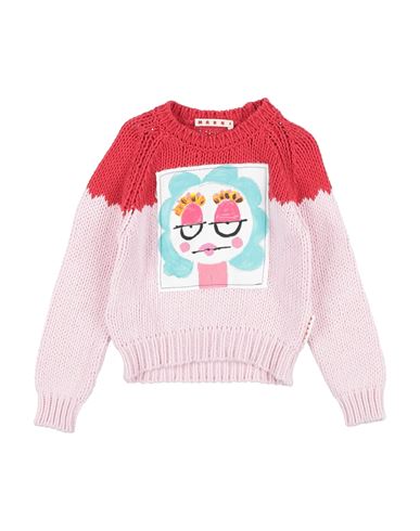 Marni Toddler Girl Sweater Red Size 4 Cotton, Acrylic In Red