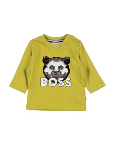 Hugo Boss Babies' Boss Newborn Boy T-shirt Acid Green Size 3 Cotton