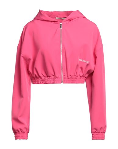 Hinnominate Woman Sweatshirt Fuchsia Size L Polyester, Elastane In Pink