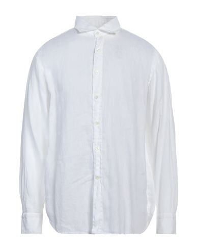 Martin Caldwell Man Shirt White Size 17 Linen