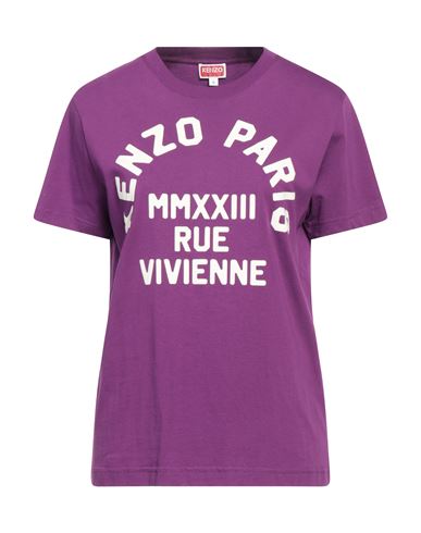 Shop Kenzo Woman T-shirt Purple Size M Cotton