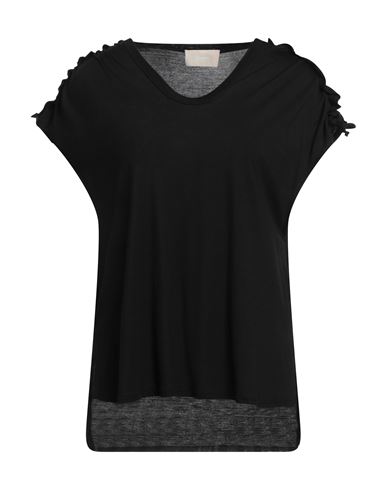 Drumohr Woman T-shirt Black Size M Viscose