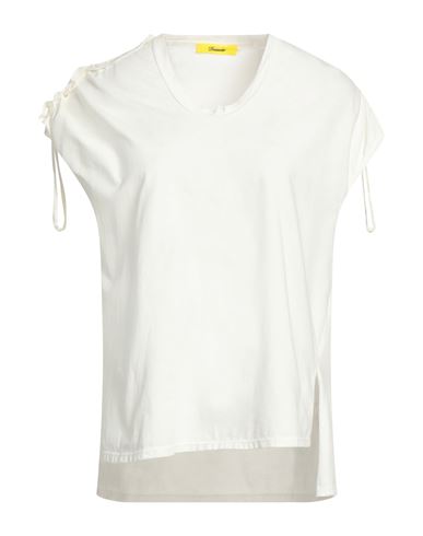 Shop Drumohr Woman T-shirt White Size Xs Viscose