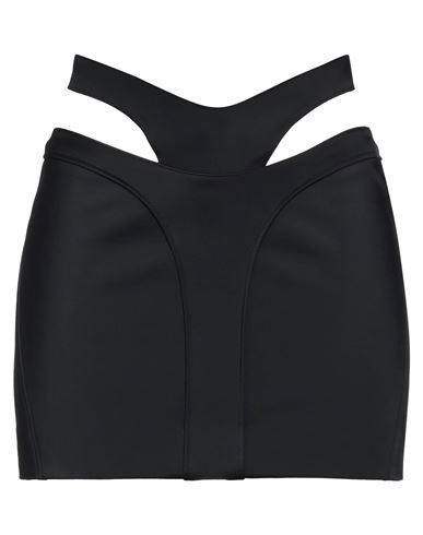 Mugler Woman Mini Skirt Black Size 8 Polyamide, Elastane