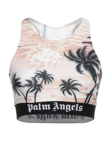 Palm Angels Woman Top Beige Size S Polyester, Elastane, Polyamide