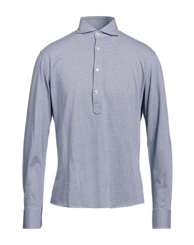 Alessandro Gherardi Man Polo Shirt Midnight Blue Size 15 ½ Cotton