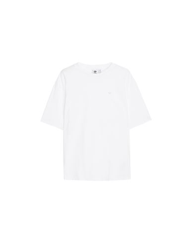 Adidas Originals Woman T-shirt White Size 12 Cotton, Elastane