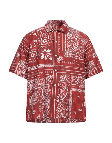 Tintoria Mattei 954 Man Shirt Red Size 14 ½ Cotton