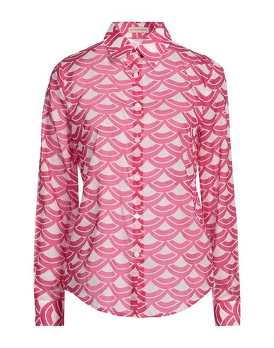 Camicettasnob Woman Shirt Fuchsia Size 10 Cotton In Pink