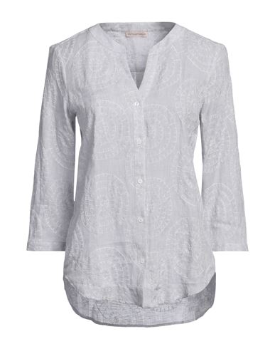 Camicettasnob Woman Shirt Light Grey Size 10 Linen