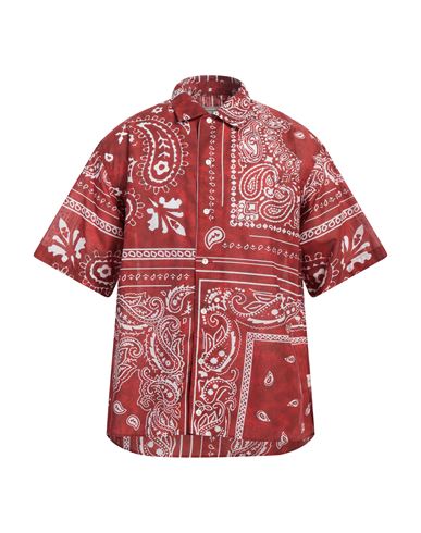 Tintoria Mattei 954 Man Shirt Red Size L Cotton