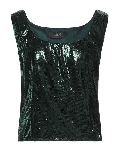 Clips Woman Top Green Size 14 Polyester In Green
