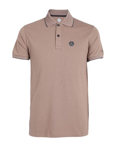 People Of Shibuya Man Polo Shirt Sand Size L Cotton, Elastane In Neutral