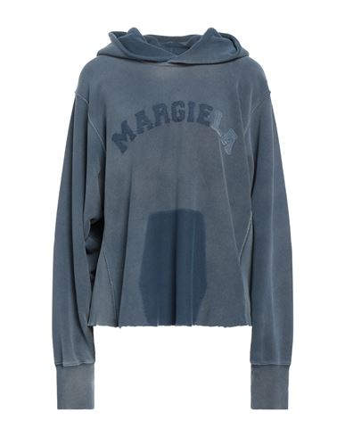 Maison Margiela Woman Sweatshirt Slate Blue Size S Cotton