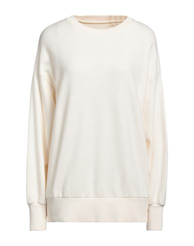Philippe Model Woman Sweatshirt Ivory Size S Cotton, Viscose, Polyamide In White