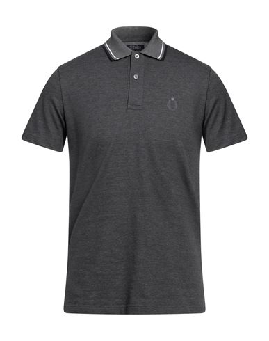 Zegna Man Polo Shirt Steel Grey Size 36 Cotton In Grey
