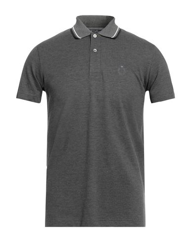 Zegna Man Polo Shirt Steel Grey Size 36 Cotton In Grey