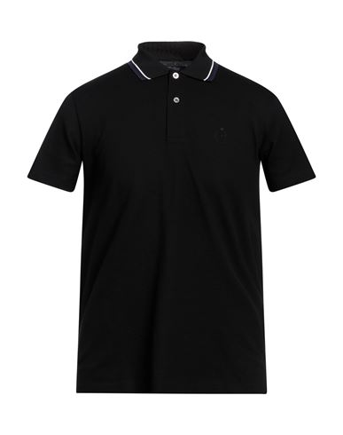 Zegna Man Polo Shirt Black Size 36 Cotton In Black