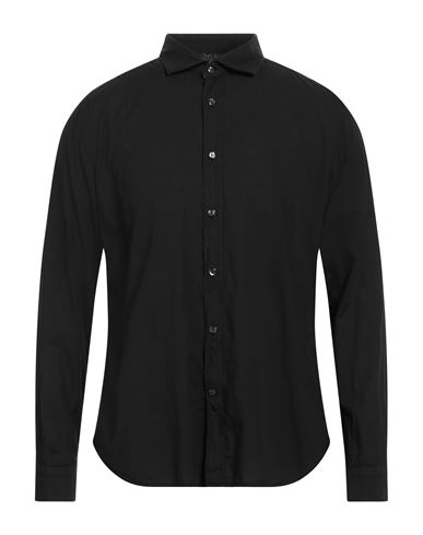 Tintoria Mattei 954 Man Shirt Black Size 16 Cotton