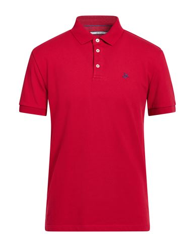 At.p.co At. P.co Man Polo Shirt Red Size M Cotton, Elastane