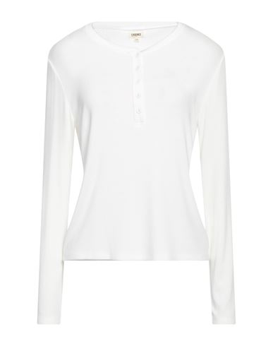 L Agence L'agence Woman T-shirt White Size L Modal, Elastane