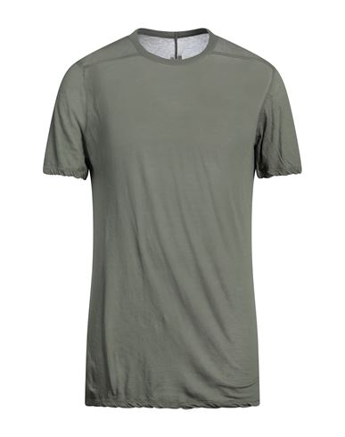 Shop Rick Owens Man T-shirt Military Green Size Xs Cotton