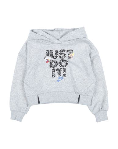 Nike Notebook Pull Over Toddler Girl Sweatshirt Grey Size 6 Cotton, Polyester In Grey