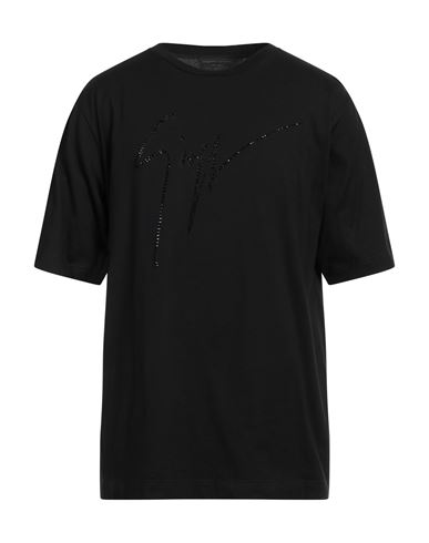 Giuseppe Zanotti Man T-shirt Black Size Xl Cotton