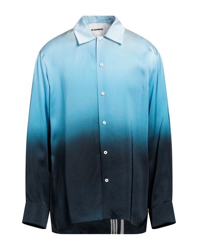 Jil Sander Man Shirt Sky Blue Size 15 ¾ Viscose