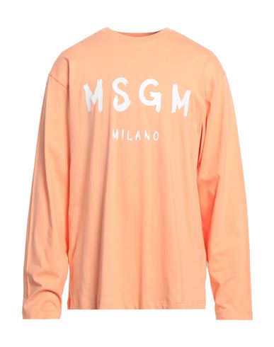 Msgm Man T-shirt Mandarin Size L Cotton