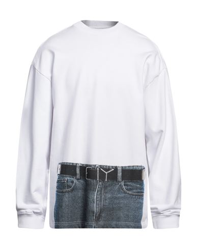 Jean Paul Gaultier X Yproject Jean Paul Gaultier X Y/project Man Sweatshirt White Size M Cotton