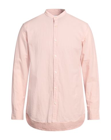 Jack & Jones Man Shirt Salmon Pink Size Xl Cotton, Linen