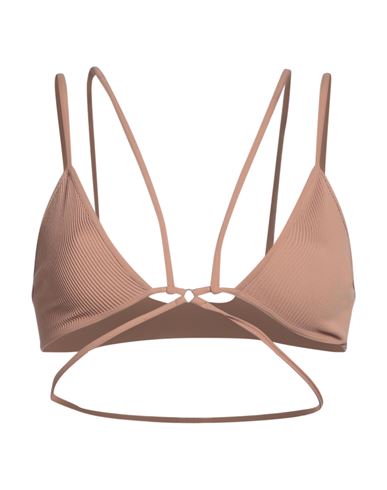 Andreädamo Andreādamo Woman Top Light Brown Size Xs Polyamide, Elastane In Beige